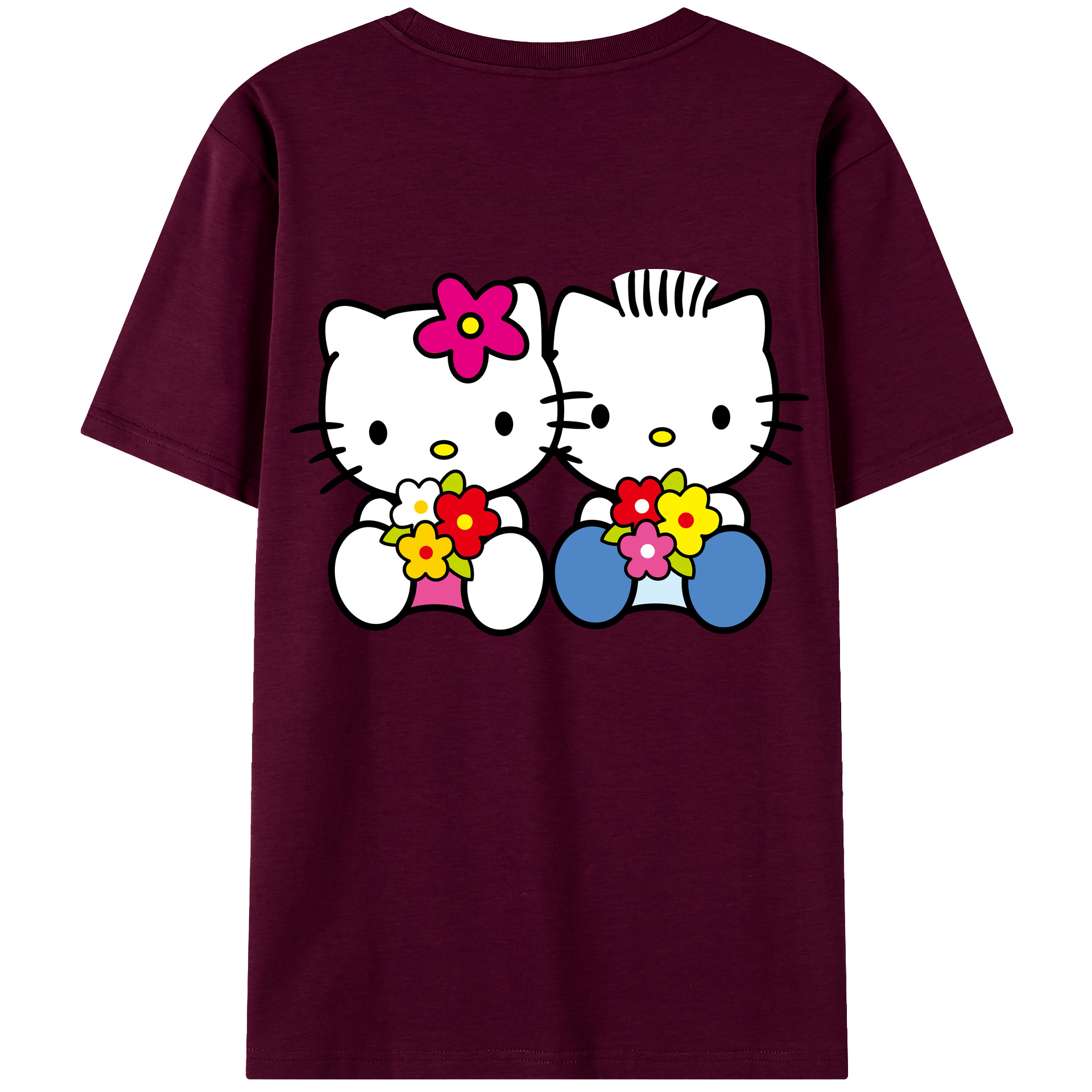 （画像用） Hello Kitty ハローキティ レディース半袖Tシャツ(バックプリント)